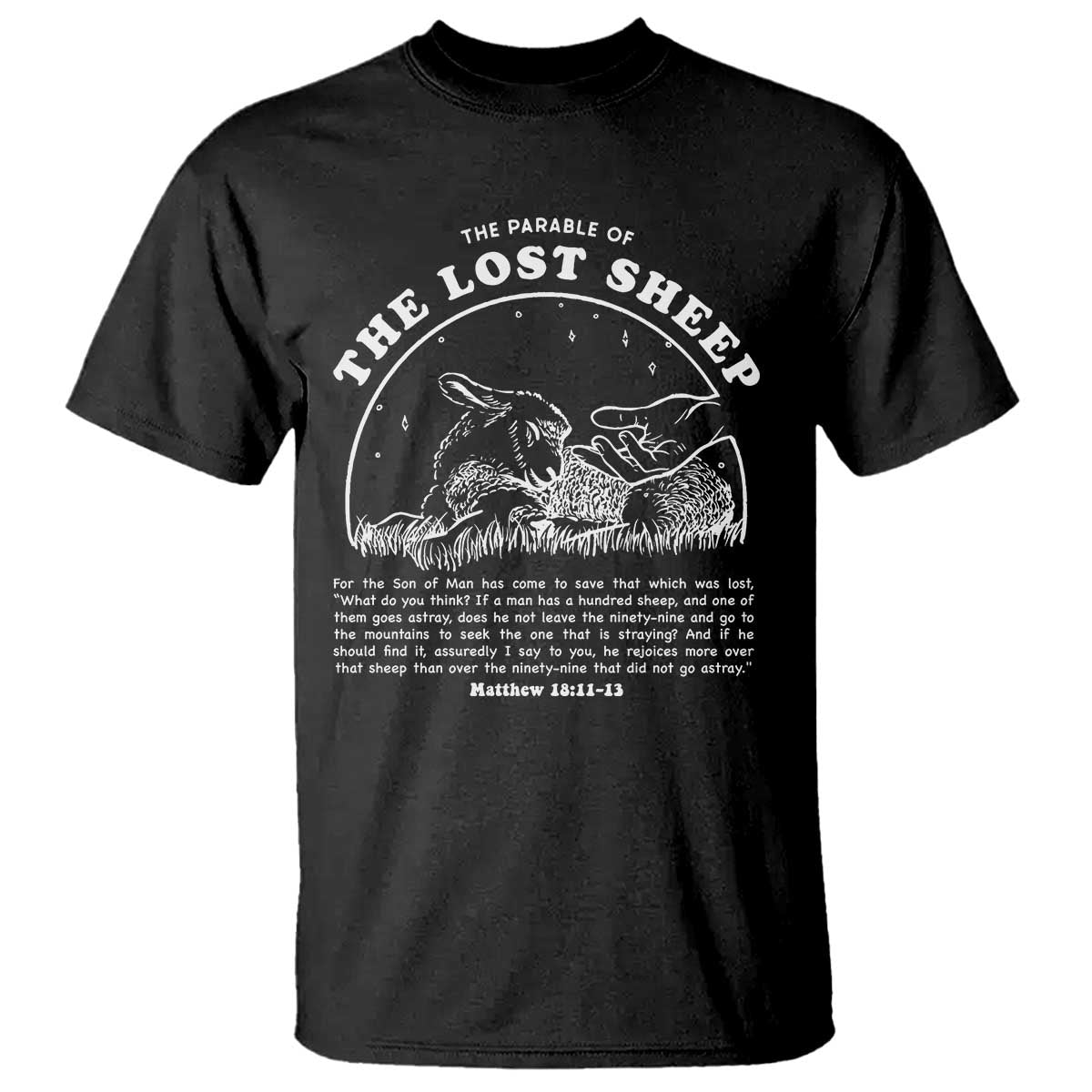 The Parable Of The Lost Sheep T Shirt Christian Bible Verse