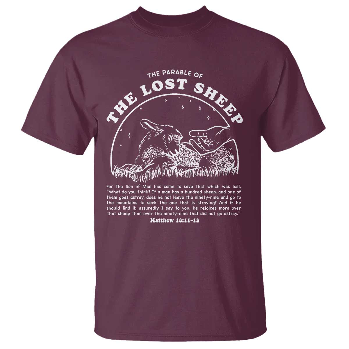 The Parable Of The Lost Sheep T Shirt Christian Bible Verse