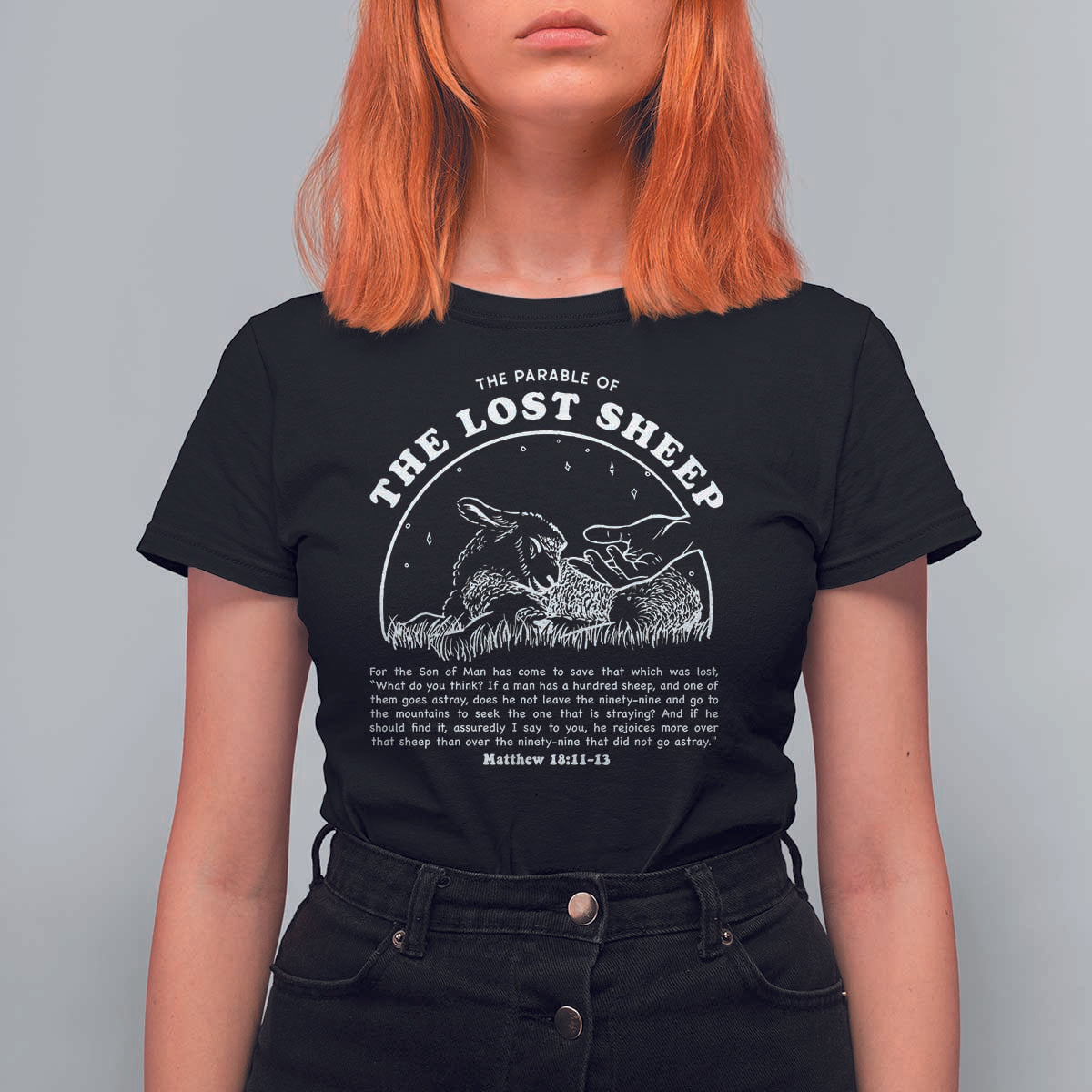 The Parable Of The Lost Sheep T Shirt For Women Christian Bible Verse