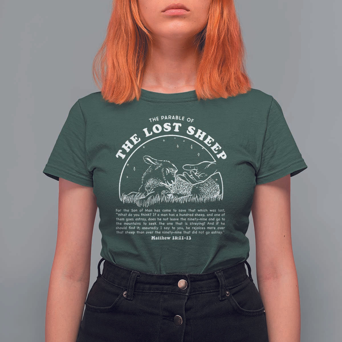 The Parable Of The Lost Sheep T Shirt For Women Christian Bible Verse
