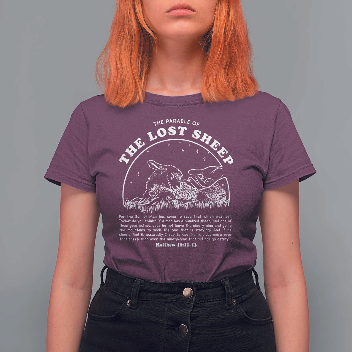 The Parable Of The Lost Sheep T Shirt For Women Christian Bible Verse