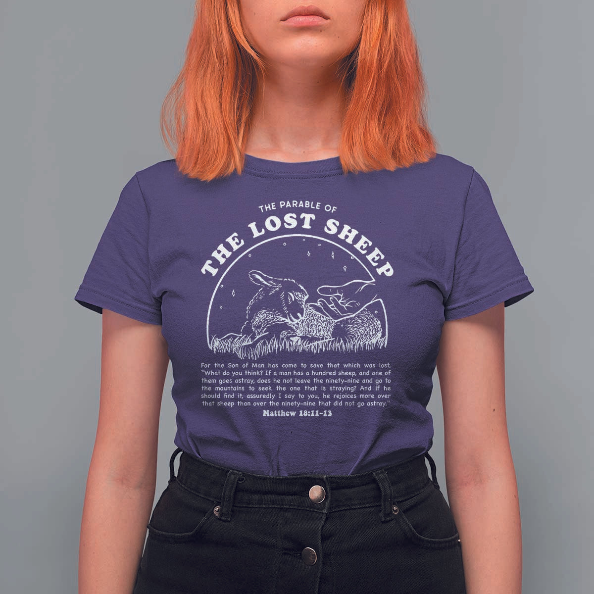 The Parable Of The Lost Sheep T Shirt For Women Christian Bible Verse
