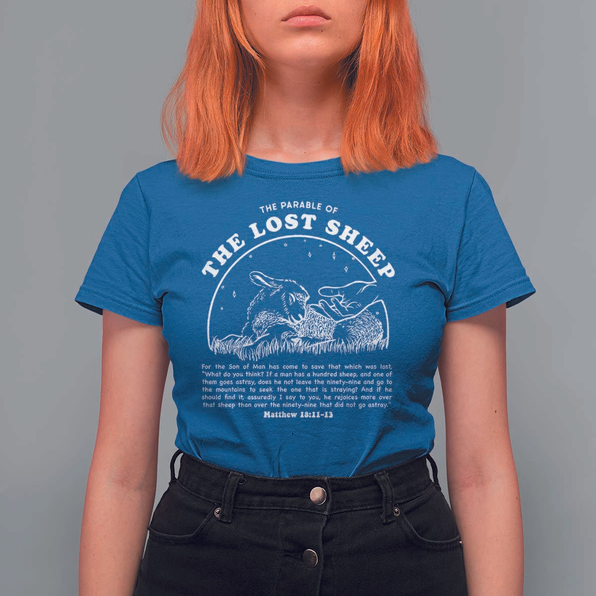 The Parable Of The Lost Sheep T Shirt For Women Christian Bible Verse