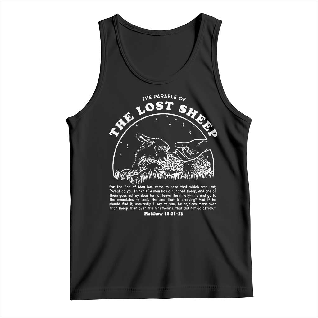 The Parable Of The Lost Sheep Tank Top Christian Bible Verse