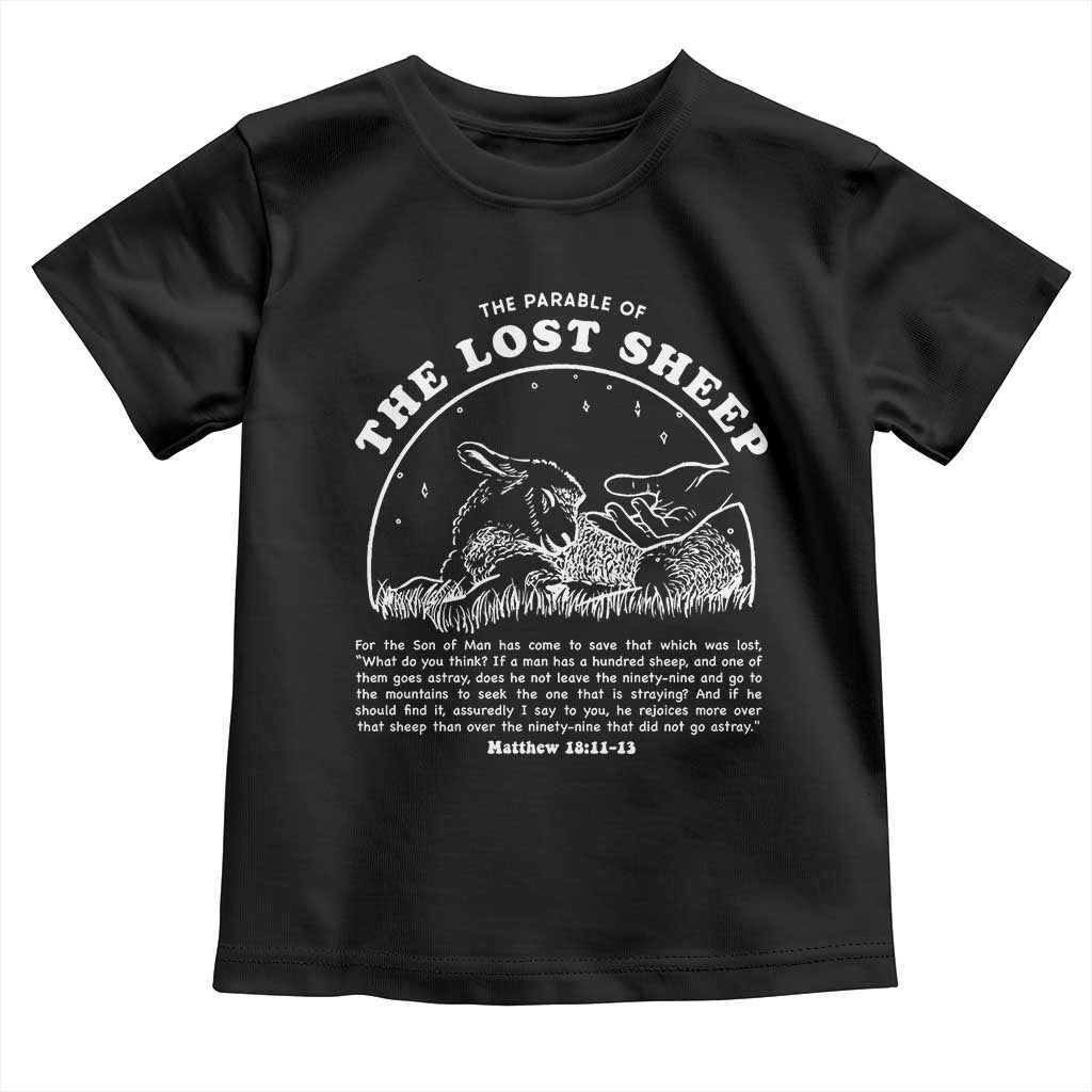 The Parable Of The Lost Sheep Toddler T Shirt Christian Bible Verse