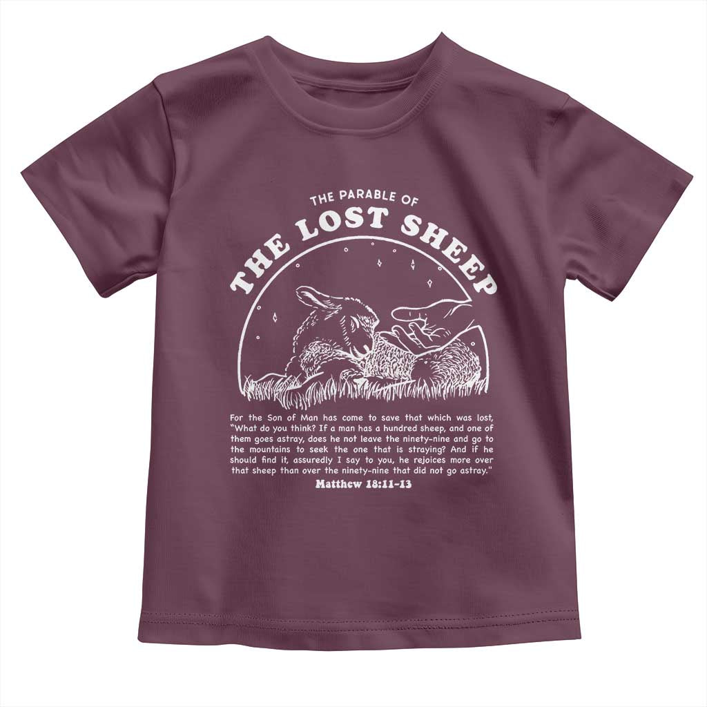 The Parable Of The Lost Sheep Toddler T Shirt Christian Bible Verse