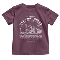 The Parable Of The Lost Sheep Toddler T Shirt Christian Bible Verse