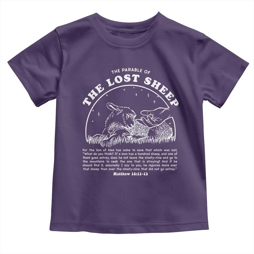 The Parable Of The Lost Sheep Toddler T Shirt Christian Bible Verse