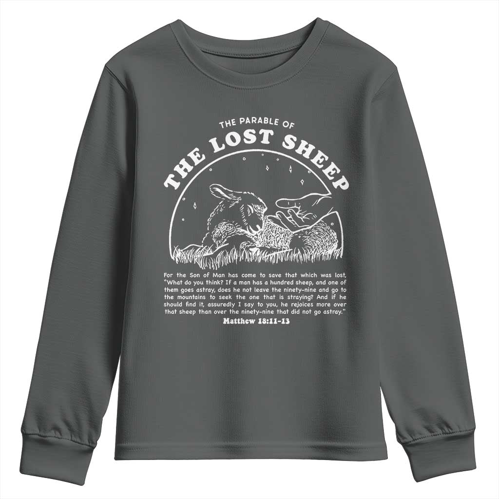 The Parable Of The Lost Sheep Youth Sweatshirt Christian Bible Verse