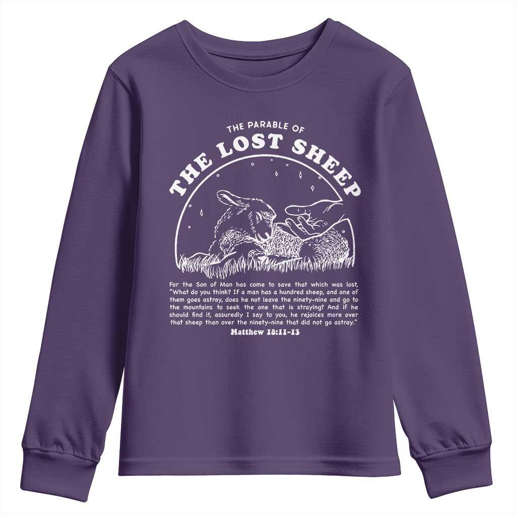 The Parable Of The Lost Sheep Youth Sweatshirt Christian Bible Verse