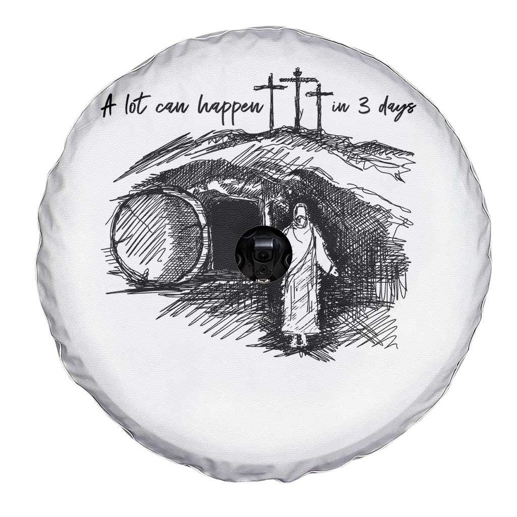 A Lot Can Happen In 3 Days Spare Tire Cover Easter Day Good Friday Religious Christian