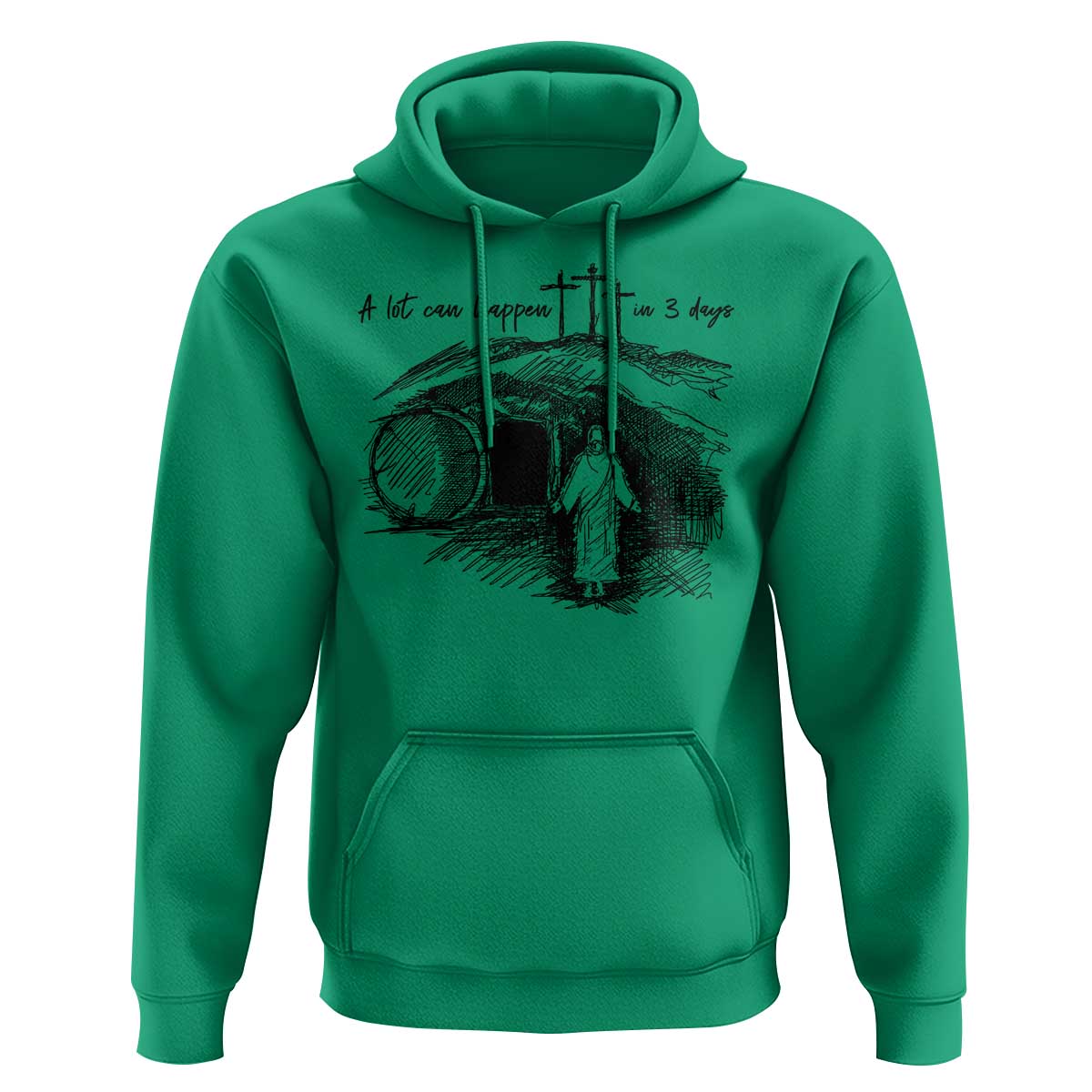 A Lot Can Happen In 3 Days Hoodie Easter Day Good Friday Religious Christian