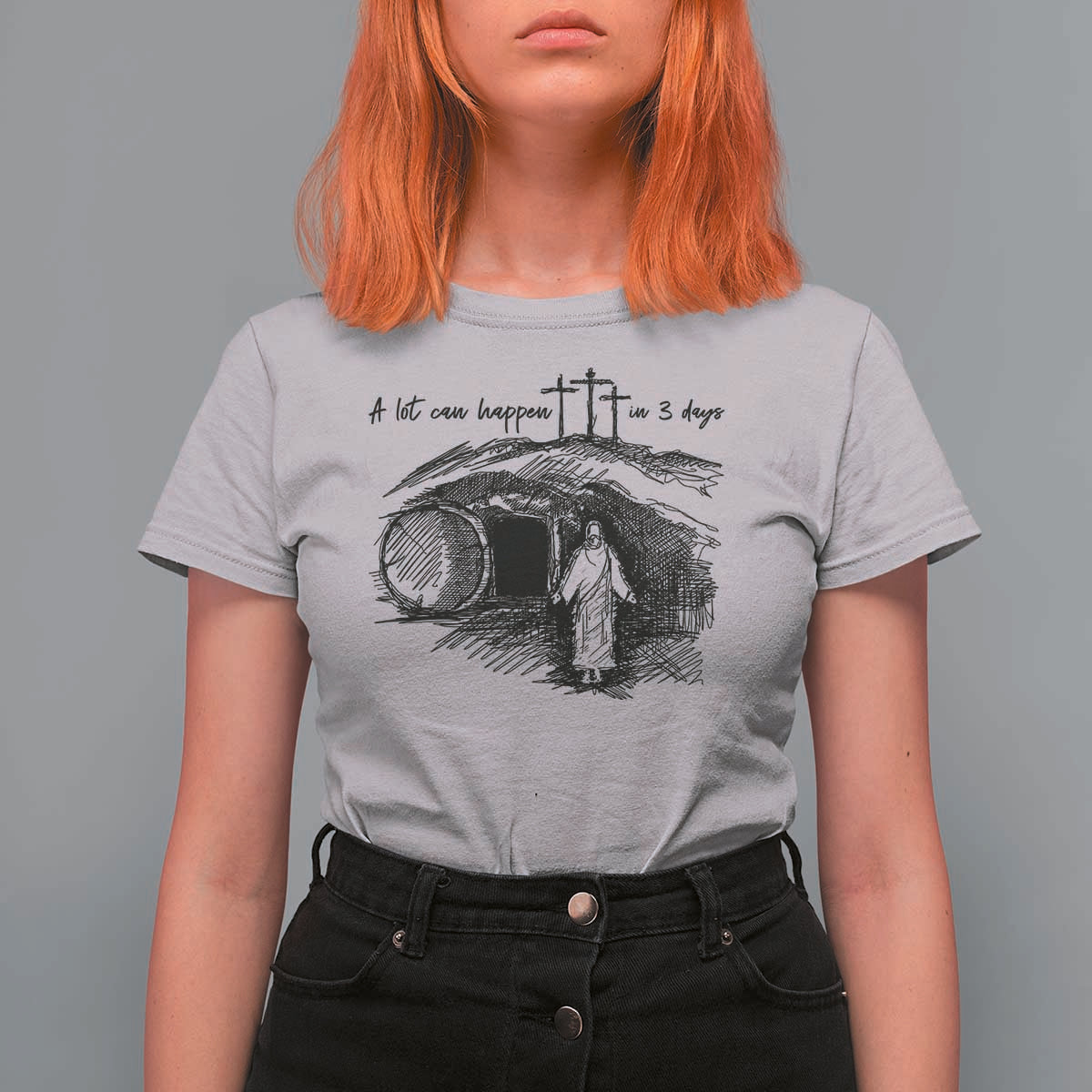 A Lot Can Happen In 3 Days T Shirt For Women Easter Day Good Friday Religious Christian