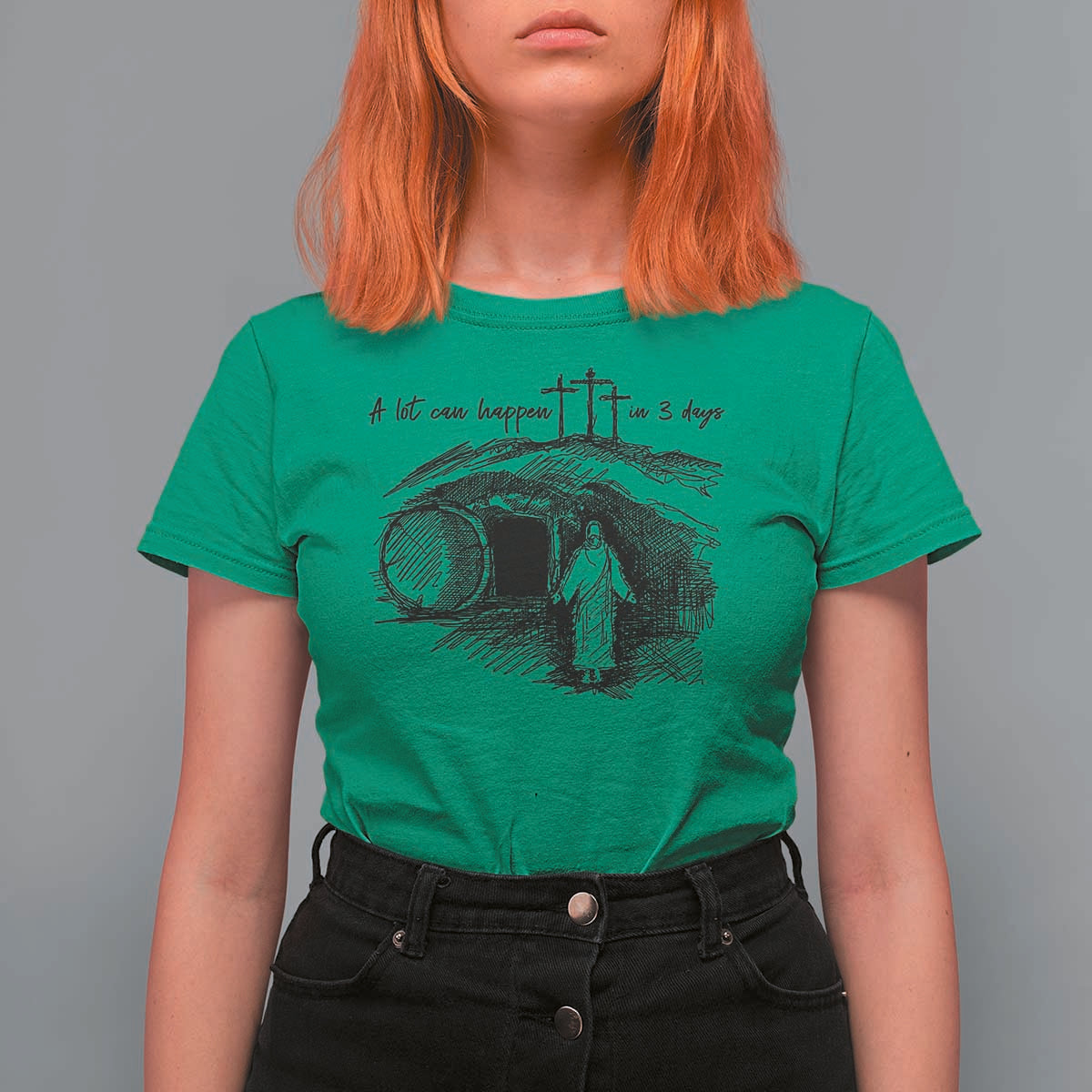 A Lot Can Happen In 3 Days T Shirt For Women Easter Day Good Friday Religious Christian