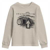 A Lot Can Happen In 3 Days Youth Sweatshirt Easter Day Good Friday Religious Christian