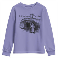 A Lot Can Happen In 3 Days Youth Sweatshirt Easter Day Good Friday Religious Christian