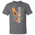 Autism Dad Awareness American Flag Fist Bump T Shirt