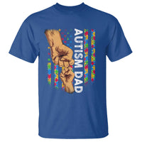 Autism Dad Awareness American Flag Fist Bump T Shirt