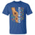 Autism Dad Awareness American Flag Fist Bump T Shirt
