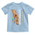 Autism Dad Awareness American Flag Fist Bump Toddler T Shirt