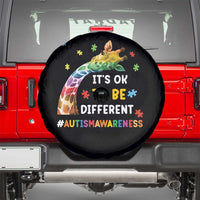 It's Ok To Be Different Autism Awareness Spare Tire Cover Rainbow Giraffe Puzzle