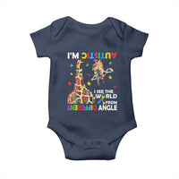 Funny I'm Autistic I See The World Form Different Angle Baby Onesie Puzzle Giraffe