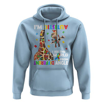 Funny I'm Autistic I See The World Form Different Angle Hoodie Puzzle Giraffe