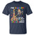 Funny I'm Autistic I See The World Form Different Angle T Shirt Puzzle Giraffe