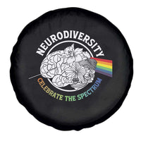 Neurodiversity Celebrate The Spectrum Spare Tire Cover Brain Autism Awareness ASD ADHD