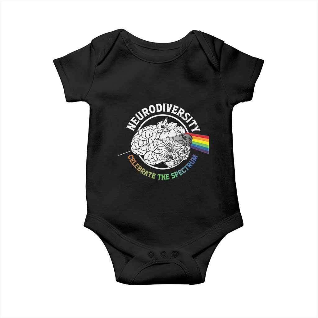 Neurodiversity Celebrate The Spectrum Baby Onesie Brain Autism Awareness ASD ADHD