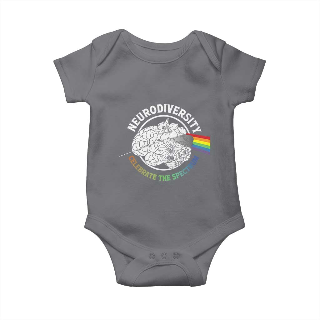 Neurodiversity Celebrate The Spectrum Baby Onesie Brain Autism Awareness ASD ADHD