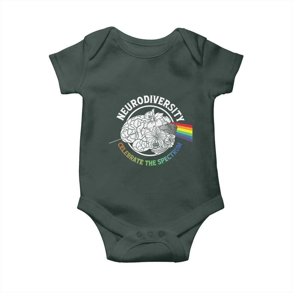 Neurodiversity Celebrate The Spectrum Baby Onesie Brain Autism Awareness ASD ADHD