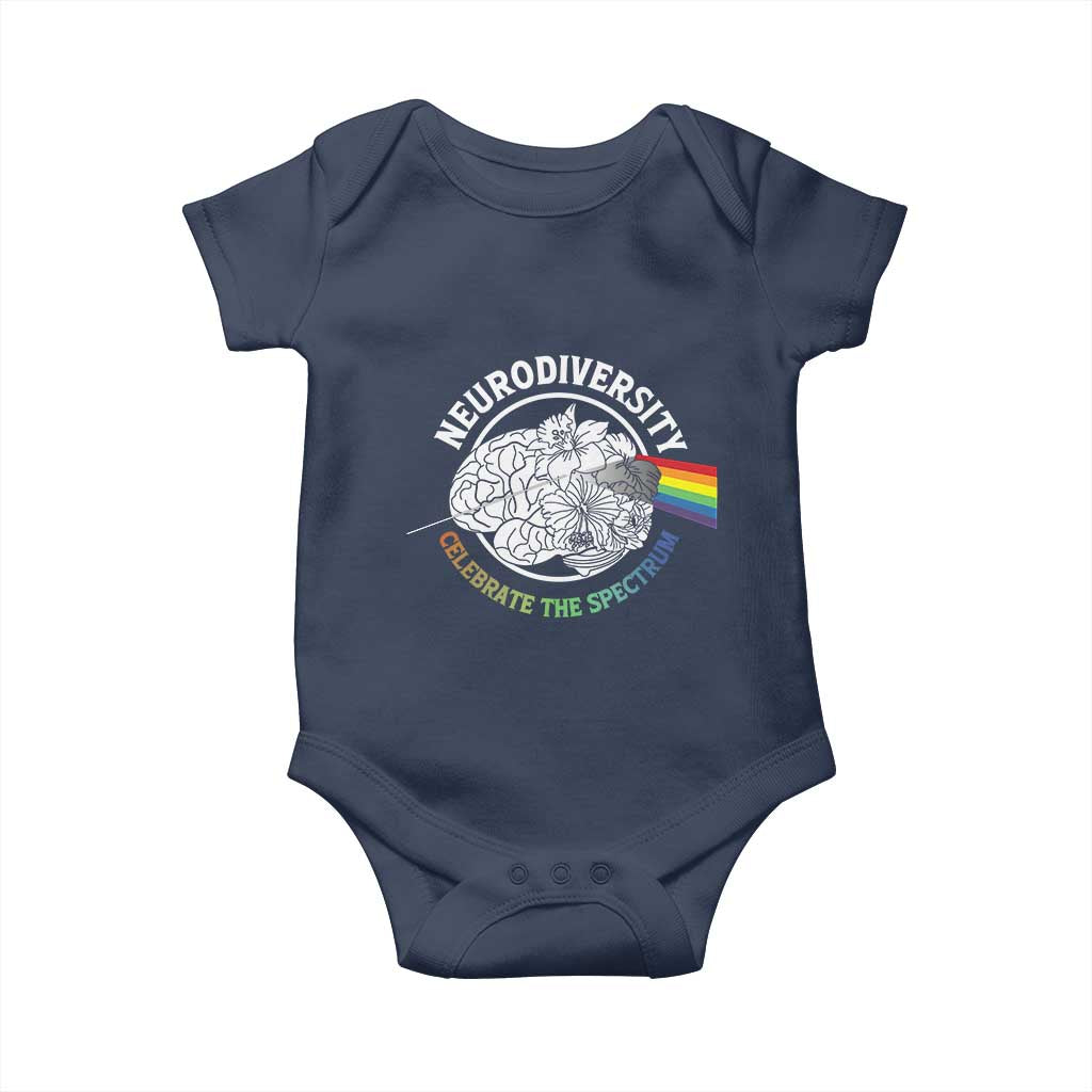 Neurodiversity Celebrate The Spectrum Baby Onesie Brain Autism Awareness ASD ADHD
