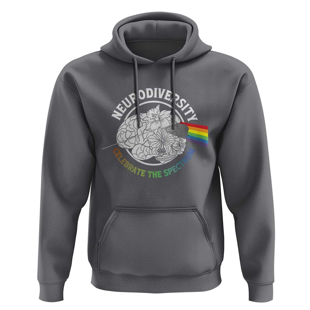 Neurodiversity Celebrate The Spectrum Hoodie Brain Autism Awareness ASD ADHD