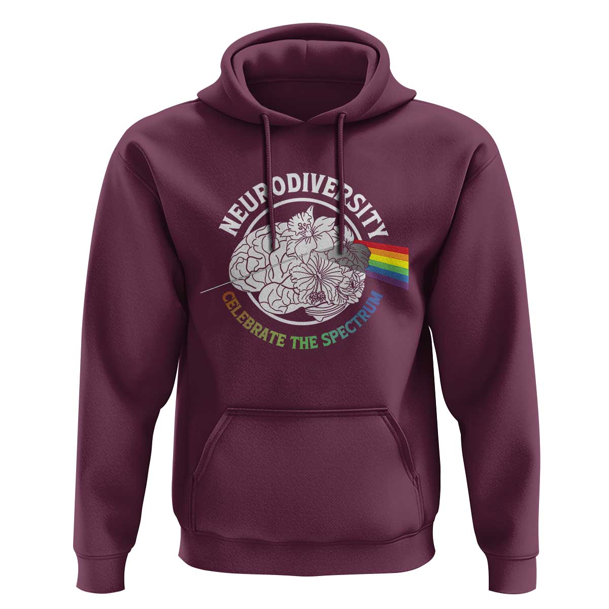 Neurodiversity Celebrate The Spectrum Hoodie Brain Autism Awareness ASD ADHD