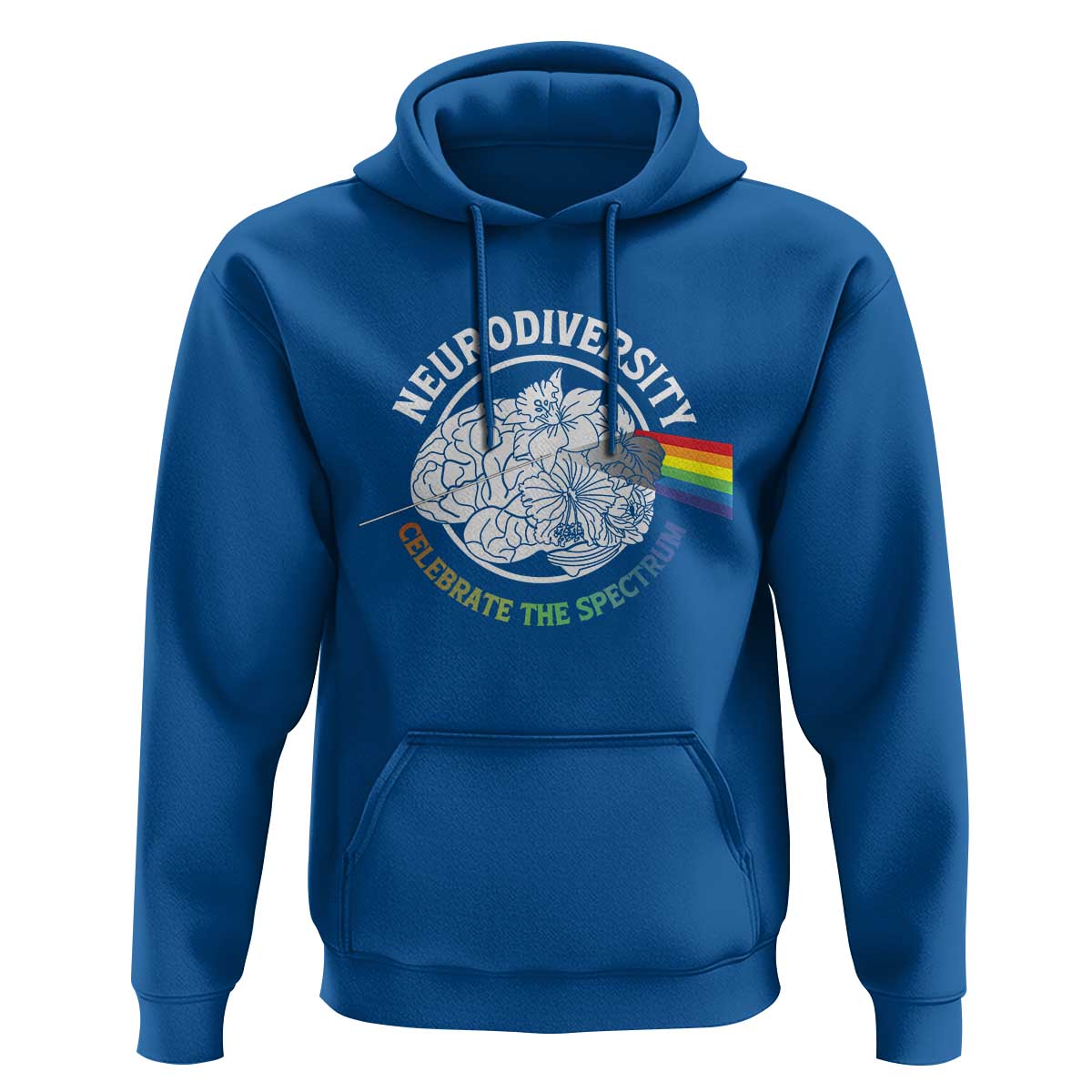 Neurodiversity Celebrate The Spectrum Hoodie Brain Autism Awareness ASD ADHD