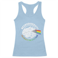 Neurodiversity Celebrate The Spectrum Racerback Tank Top Brain Autism Awareness ASD ADHD