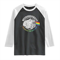 Neurodiversity Celebrate The Spectrum Raglan Shirt Brain Autism Awareness ASD ADHD