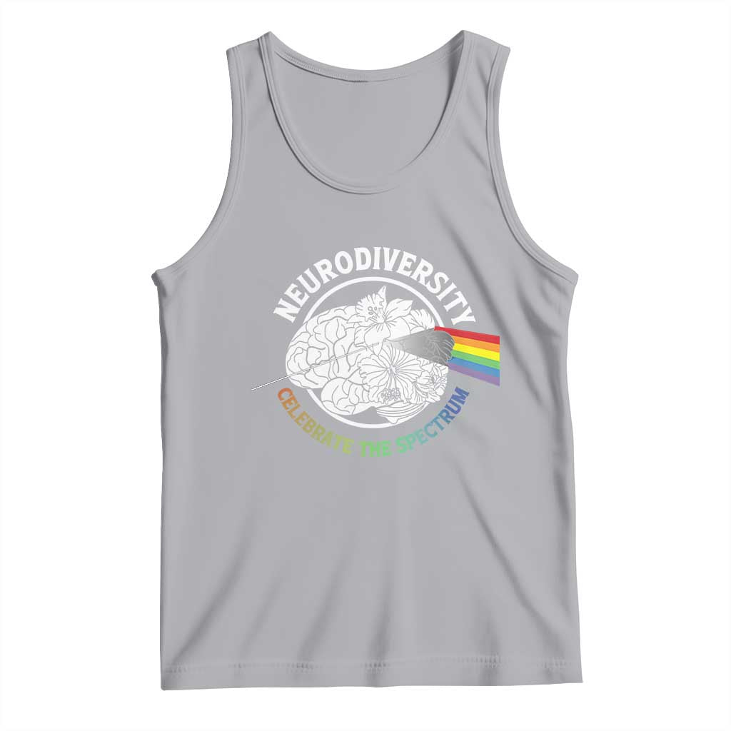 Neurodiversity Celebrate The Spectrum Tank Top Brain Autism Awareness ASD ADHD