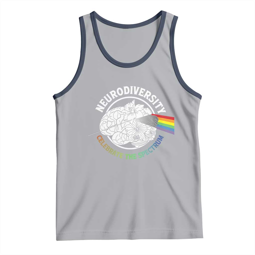 Neurodiversity Celebrate The Spectrum Tank Top Brain Autism Awareness ASD ADHD