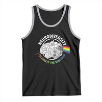Neurodiversity Celebrate The Spectrum Tank Top Brain Autism Awareness ASD ADHD