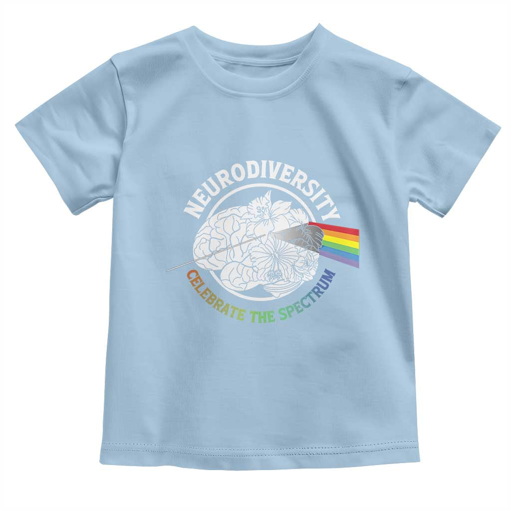 Neurodiversity Celebrate The Spectrum Toddler T Shirt Brain Autism Awareness ASD ADHD