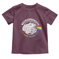 Neurodiversity Celebrate The Spectrum Toddler T Shirt Brain Autism Awareness ASD ADHD