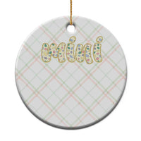 Autism Mini Ceramic Ornament Autism Awareness Mental Health Puzzle Glitter Print