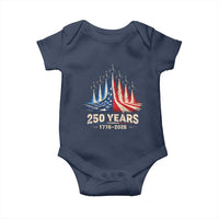 250 Years American 1776 2026 Baby Onesie USA 250th Anniversary 4th of July US Flag Jets
