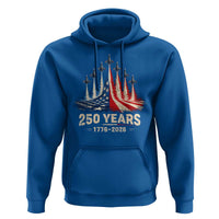 250 Years American 1776 2026 Hoodie USA 250th Anniversary 4th of July US Flag Jets