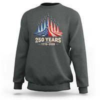 250 Years American 1776 2026 Sweatshirt USA 250th Anniversary 4th of July US Flag Jets