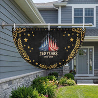 250 Years American 1776 2026 Patriotic Fan Flag USA 250th Anniversary 4th of July US Flag Jets