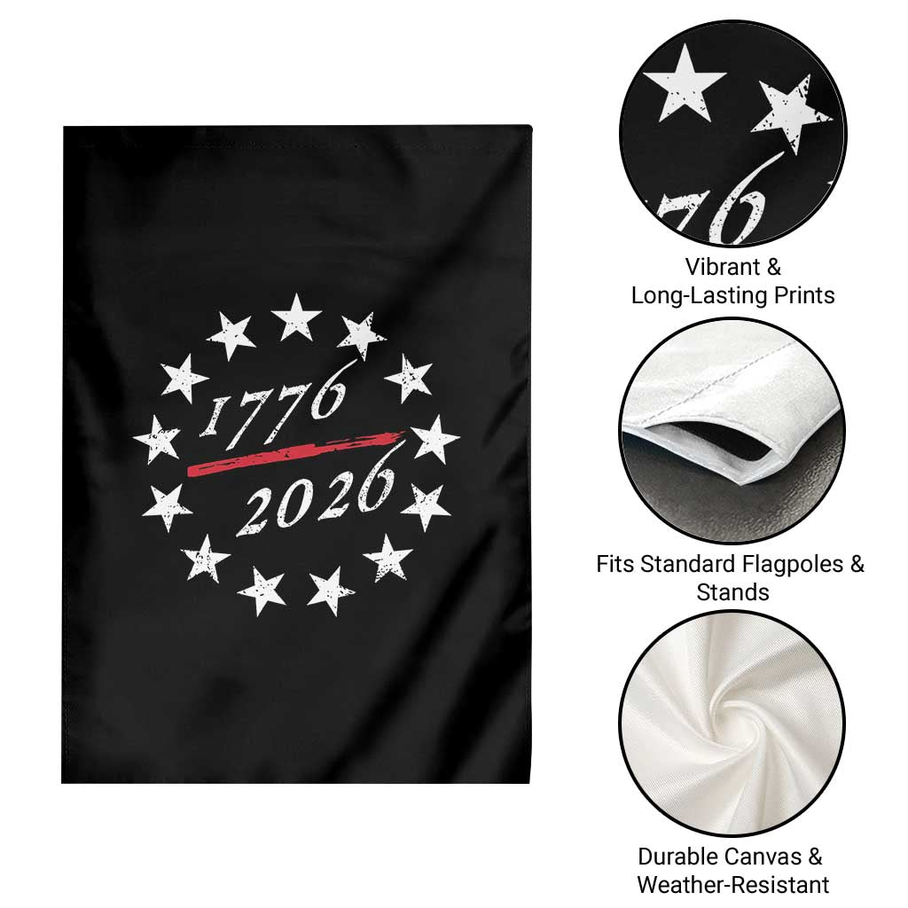 250 Years America Anniversary Garden Flag 13 Stars 1776 2026 250th Independence Day