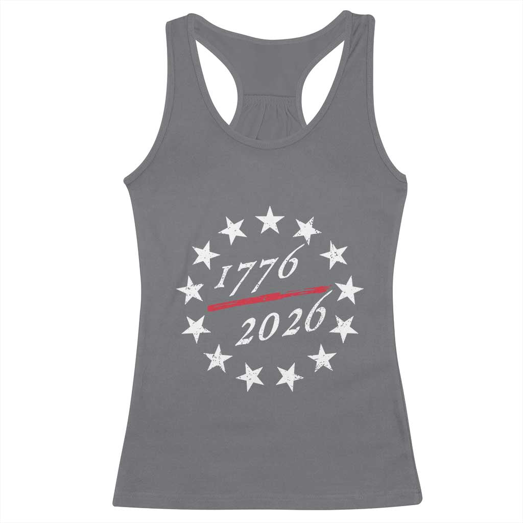 250 Years America Anniversary Racerback Tank Top 13 Stars 1776 2026 250th Independence Day